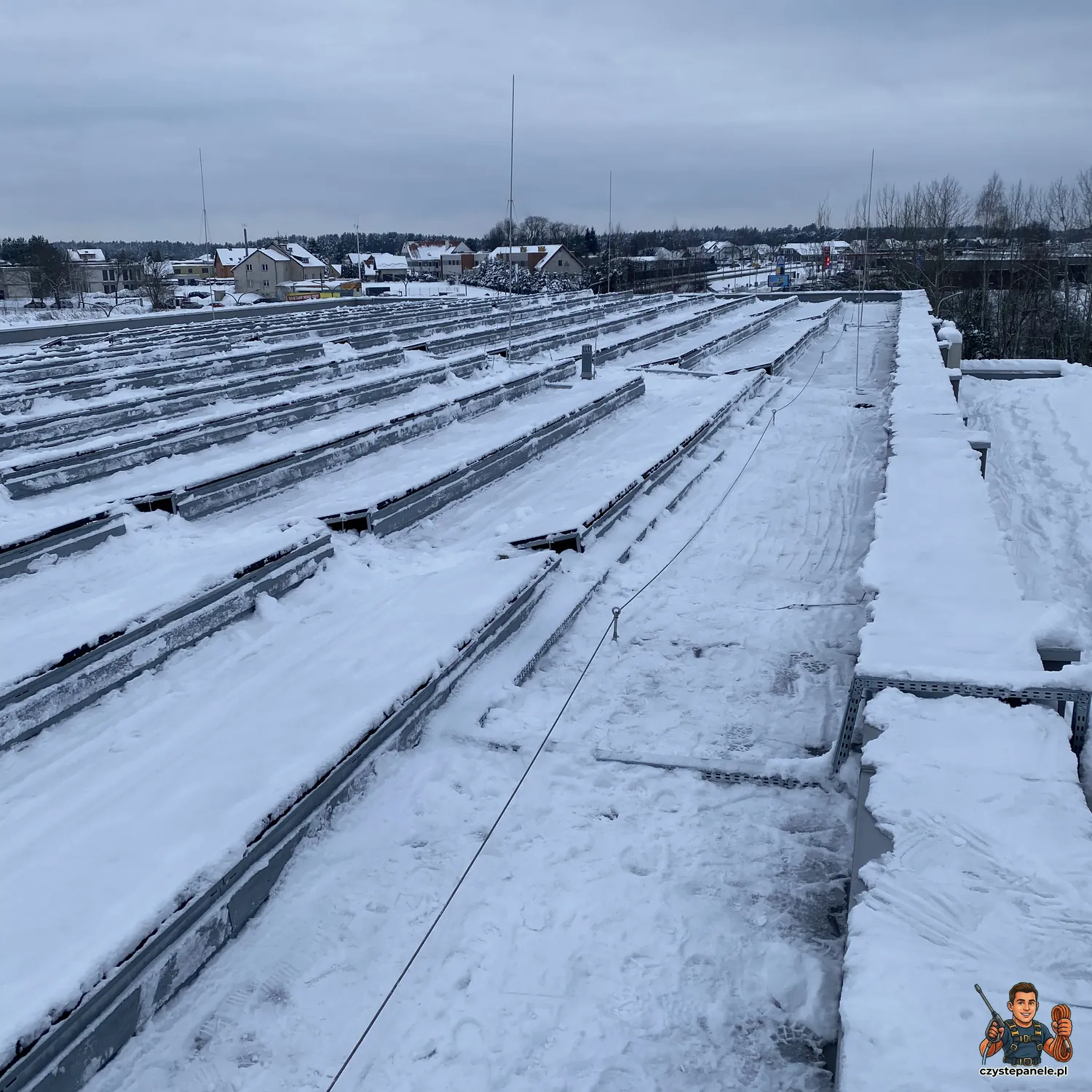 Realizacja Odśnieżanie dachu Gdańsk